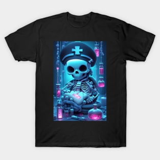 Cute Kawaii doctor skeleton T-Shirt